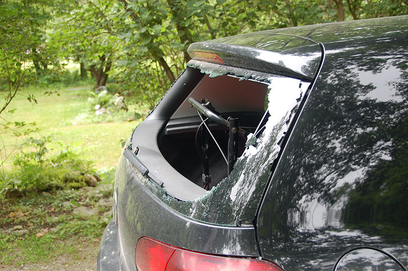 smashed hatchback 061518