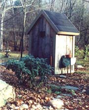 Back of the outhouse, Nov 01
