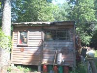 Front of shed